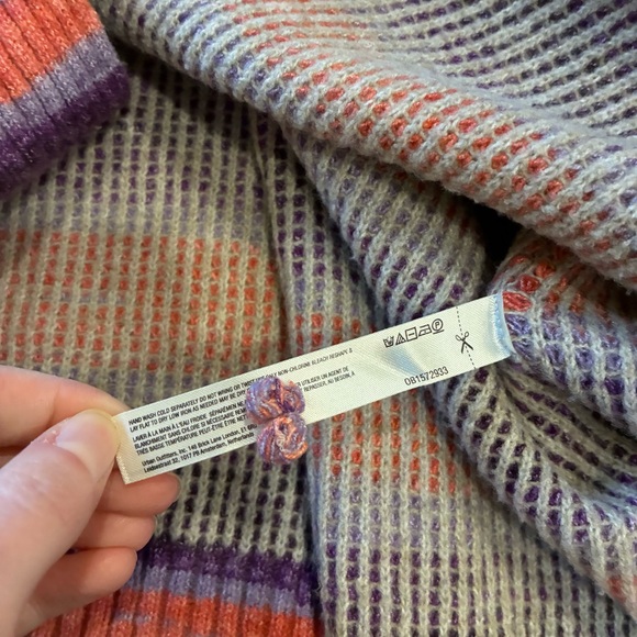 Daily Practice x Anthropologie Half Zip Tunic Sweater Striped Size L - Picture 5 of 7